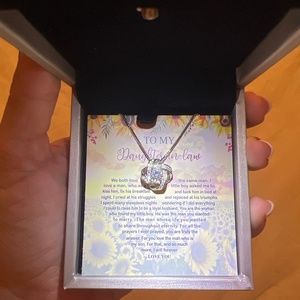 14kt white gold finish necklace